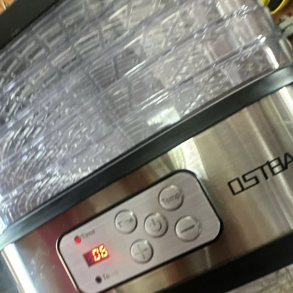 OSTBA 5-Tray Food Dehydrator Digital Timer Temperature Control Fruit Jerky